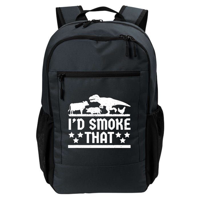 Funny Id Smoke That Bbq Barbeque Dinosaur Backpack