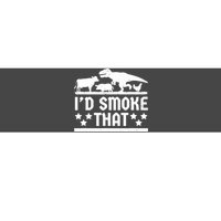 Funny Id Smoke That Bbq Barbeque Dinosaur Bumper Sticker