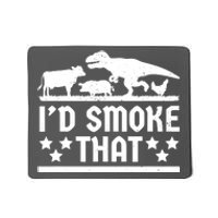 Funny Id Smoke That Bbq Barbeque Dinosaur Mousepad