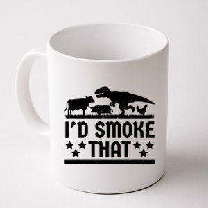 Funny Id Smoke That Bbq Barbeque Dinosaur Coffee Mug