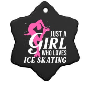 Funny Ice Skating Gift For Girl Wo Skater Figure Skating Ceramic Star Ornament