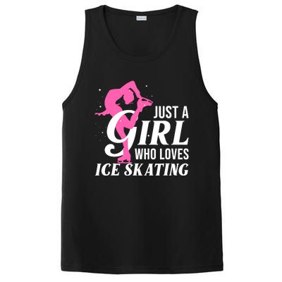 Funny Ice Skating Gift For Girl Wo Skater Figure Skating PosiCharge Competitor Tank