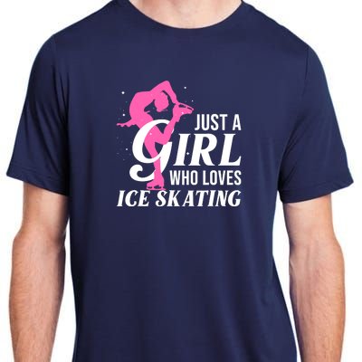 Funny Ice Skating Gift For Girl Wo Skater Figure Skating Adult ChromaSoft Performance T-Shirt