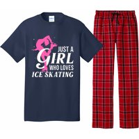 Funny Ice Skating Gift For Girl Wo Skater Figure Skating Pajama Set