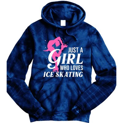 Funny Ice Skating Gift For Girl Wo Skater Figure Skating Tie Dye Hoodie