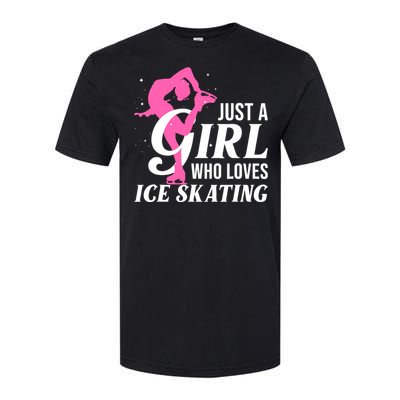 Funny Ice Skating Gift For Girl Wo Skater Figure Skating Softstyle CVC T-Shirt