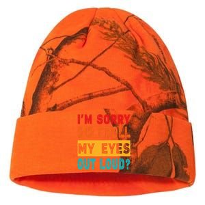 Funny Im Sorry Did I Roll My Eyes Out Loud Funny Sarcasm Kati Licensed 12" Camo Beanie