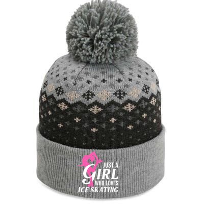 Funny Ice Skating Gift For Girls Wo Skater The Baniff Cuffed Pom Beanie