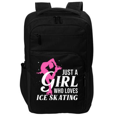 Funny Ice Skating Gift For Girls Wo Skater Impact Tech Backpack