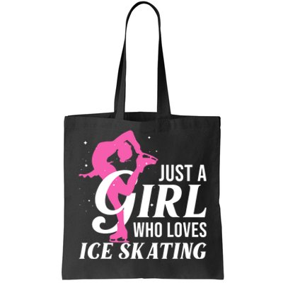 Funny Ice Skating Gift For Girls Wo Skater Tote Bag