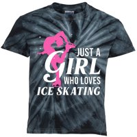 Funny Ice Skating Gift For Girls Wo Skater Kids Tie-Dye T-Shirt