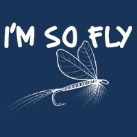 Funny I'm So Fly Fish Lure Fishing Fan Cooling Performance Crew T-Shirt