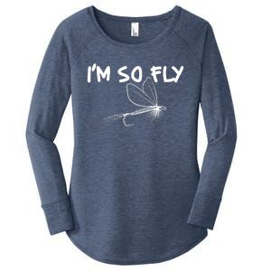 Funny I'm So Fly Fish Lure Fishing Fan Women's Perfect Tri Tunic Long Sleeve Shirt