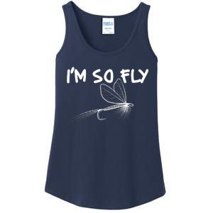 Funny I'm So Fly Fish Lure Fishing Fan Ladies Essential Tank