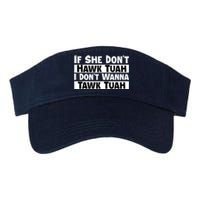 Funny If She Dont Hawk Tuah I Dont Wanna Hawk Tuah Gift Valucap Bio-Washed Visor