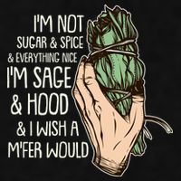 Funny I'm Sage And Hood And I Wish A M'Fer Would Ladies PosiCharge Tri-Blend Wicking Tank