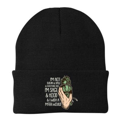 Funny I'm Sage And Hood And I Wish A M'Fer Would Beanie