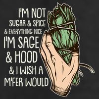 Funny I'm Sage And Hood And I Wish A M'Fer Would Trucker Hat