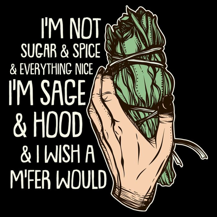 Funny I'm Sage And Hood And I Wish A M'Fer Would Wool Snapback Cap