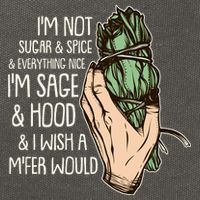 Funny I'm Sage And Hood And I Wish A M'Fer Would Cotton Canvas Backpack
