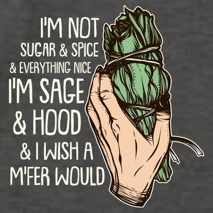 Funny I'm Sage And Hood And I Wish A M'Fer Would Vector Backpack