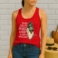 Funny I'm Sage And Hood And I Wish A M'Fer Would Womens Tank Top