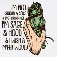 Funny I'm Sage And Hood And I Wish A M'Fer Would Garment-Dyed Sweatshirt