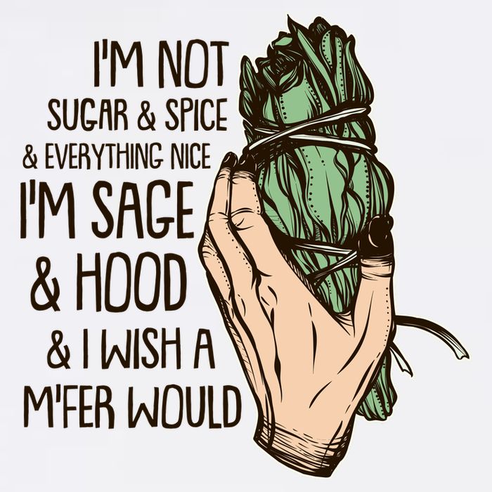 Funny I'm Sage And Hood And I Wish A M'Fer Would Garment-Dyed Sweatshirt