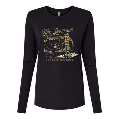 Frog I Saw The Loveland Frogman Womens Cotton Relaxed Long Sleeve T-Shirt