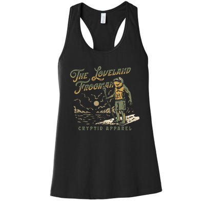 Frog I Saw The Loveland Frogman Women's Racerback Tank