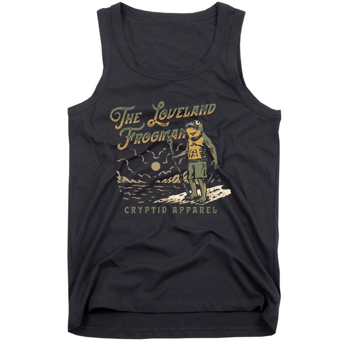 Frog I Saw The Loveland Frogman Tank Top