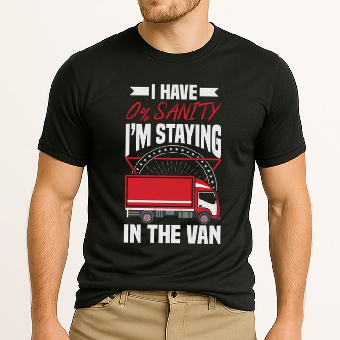 Funny IM Staying In Tha Van Phasmophobia Gift Cooling Performance Crew T-Shirt