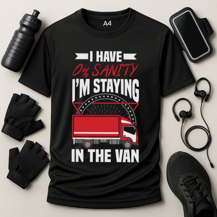 Funny IM Staying In Tha Van Phasmophobia Gift Cooling Performance Crew T-Shirt
