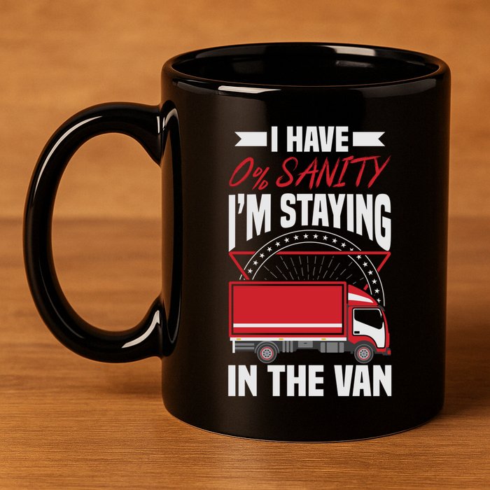 Funny IM Staying In Tha Van Phasmophobia Gift 11oz C Handle Ceramic Mug