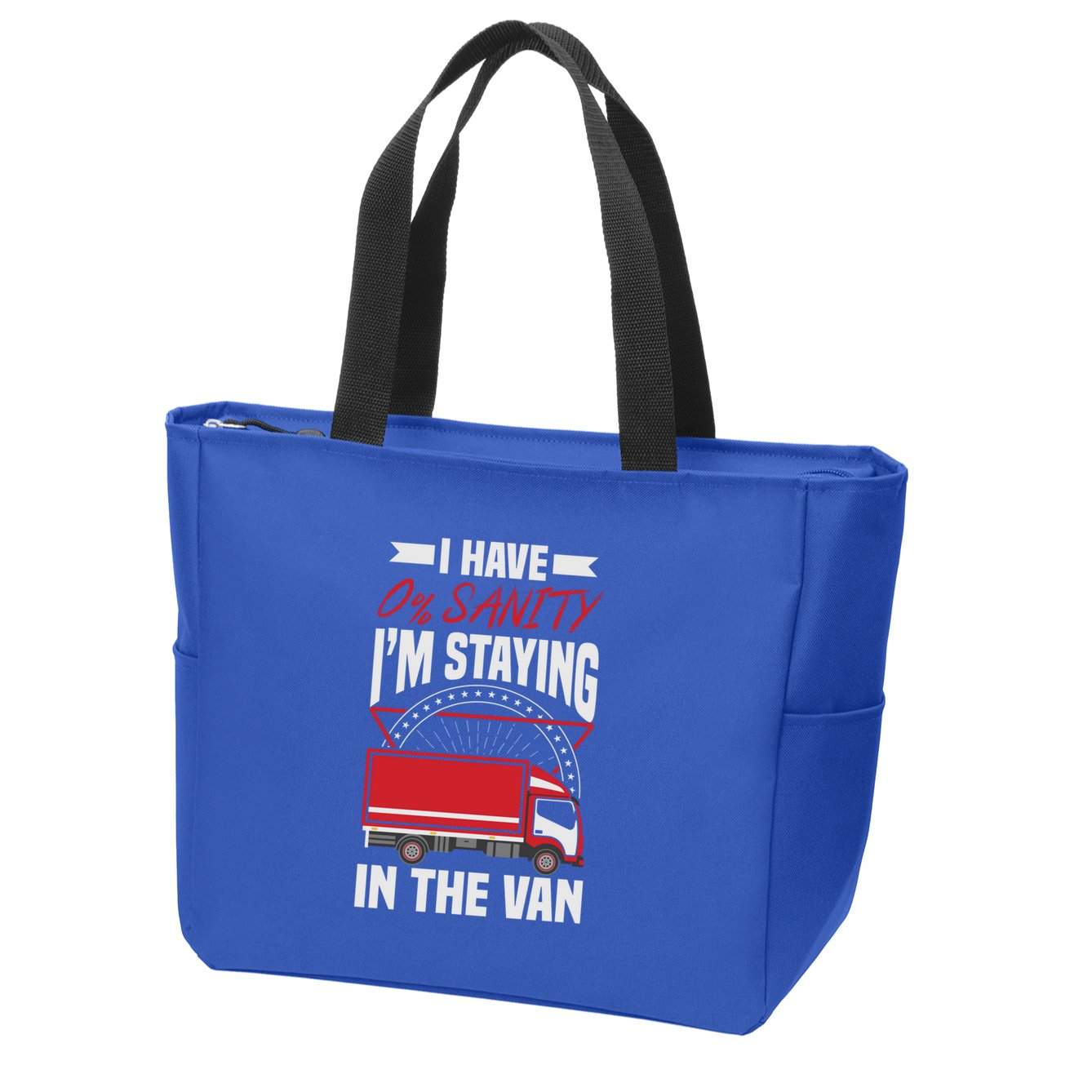Funny IM Staying In Tha Van Phasmophobia Gift Zip Tote Bag