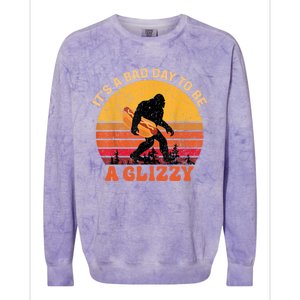 Funny It S A Bad Day To Be A Glizzy Bigfoot And Gift Colorblast Crewneck Sweatshirt