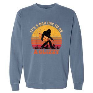 Funny It S A Bad Day To Be A Glizzy Bigfoot And Gift Garment-Dyed Sweatshirt