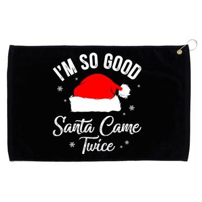 Funny Im So Good Santa Came Santa Hat Christmas Grommeted Golf Towel