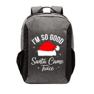 Funny Im So Good Santa Came Santa Hat Christmas Vector Backpack