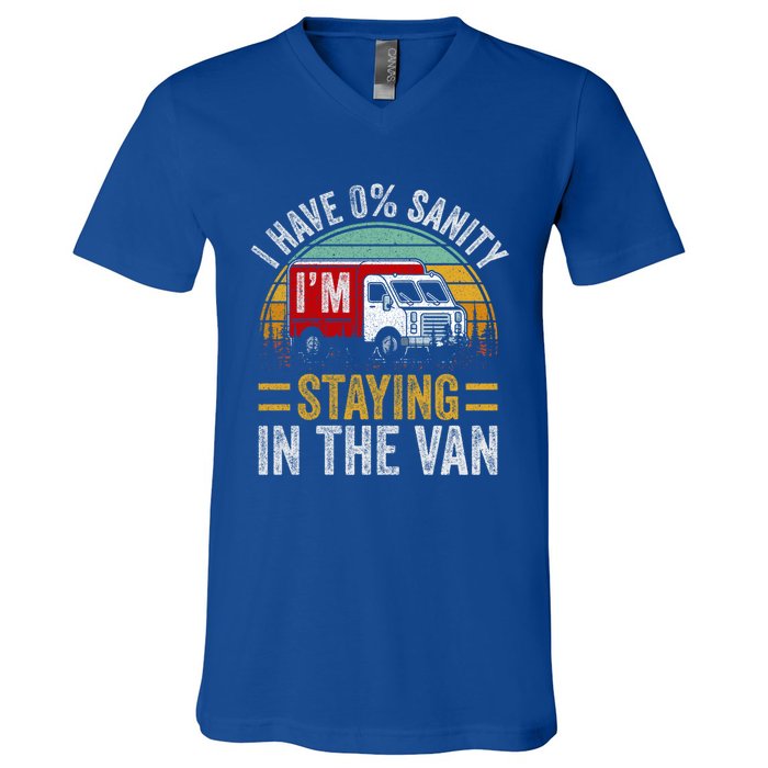 Funny IM Staying In Tha Van Phasmophobia Vintage Gift V-Neck T-Shirt