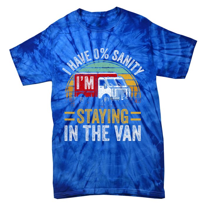 Funny IM Staying In Tha Van Phasmophobia Vintage Gift Tie-Dye T-Shirt