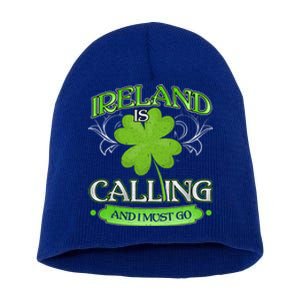 Funny Ireland Sankt Patricks Day Gift Dublin Gift Short Acrylic Beanie