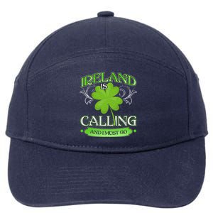 Funny Ireland Sankt Patricks Day Gift Dublin Gift 7-Panel Snapback Hat