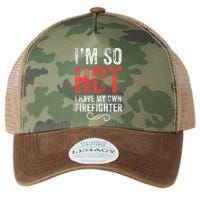 Funny Im So Hot I Have My Own Firefighter Great Gift Legacy Tie Dye Trucker Hat
