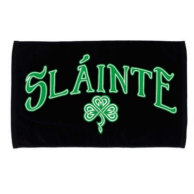 Funny Irish Slainte Gaelic Cheers Gift Microfiber Hand Towel