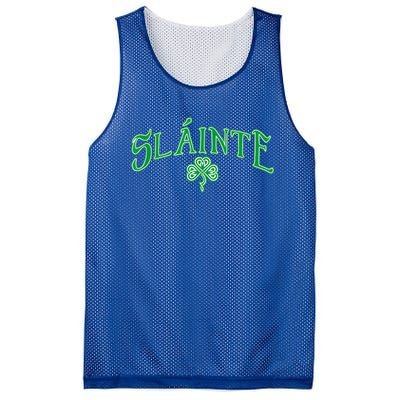 Funny Irish Slainte Gaelic Cheers Gift Mesh Reversible Basketball Jersey Tank