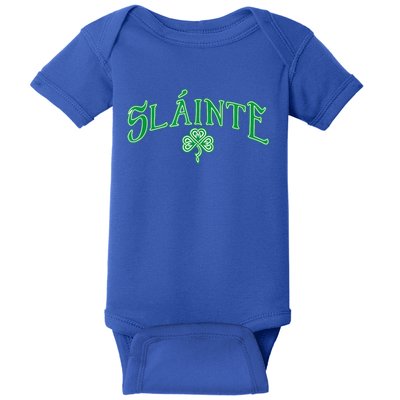 Funny Irish Slainte Gaelic Cheers Gift Baby Bodysuit