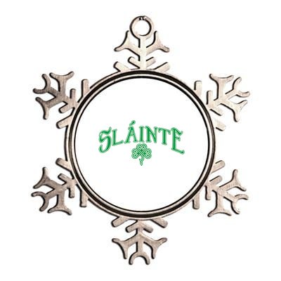 Funny Irish Slainte Gaelic Cheers Gift Metallic Star Ornament