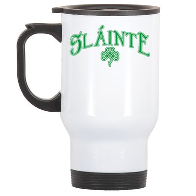 Funny Irish Slainte Gaelic Cheers Gift Stainless Steel Travel Mug