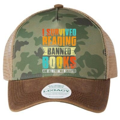 Funny I Survived Reading Banned Books And All I Got Was Smarter Legacy Tie Dye Trucker Hat